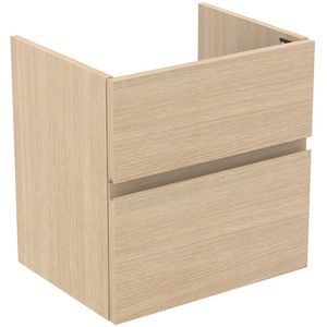 Wastafelmeubel 530x409x540mm white oak 2 laden Finesse