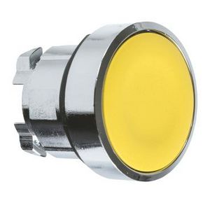 Drukknop Ø22mm D=28mm Ongemarkeerd Geel chroom