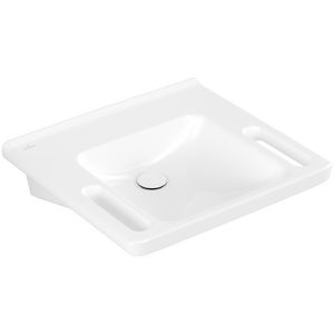 Rolstoelwastafel ViCare 600x550mm wit Alpin C+ zonder kraangat zonder overloop