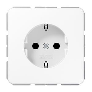 Wandcontactdoos alp.wit met R/A & ki.beveil. CD500
