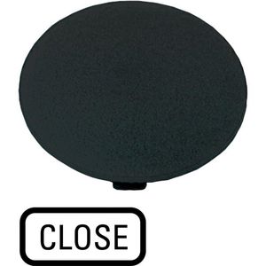 Indicatieplaatje paddestoel zwart "close"