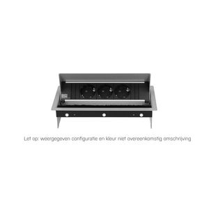 CONI 4x 230V RA 0,2m GST o.g. zilvergrijs