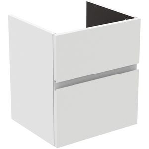 Wastafelmeubel 480x409x540mm matt white 2 laden Finesse