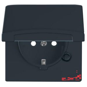 Wandcontactdoos ra kd kv inb IP44 A-w antraciet (20 EUGKB-35-101)