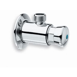 Opbouwdouchekraan chroom met roset achter/onderaansluiting z