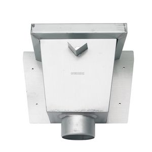 Vergaarbak zink vierkant model (junior) 60mm