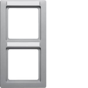 Afdekraam 2-v vert. tekstveld berker Q.1 alulook soft-finish