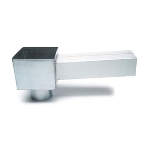 Uitloop-vergaarbakcombi zink 80mm