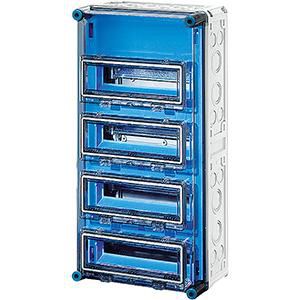 au.beh. IP65 48 mod 4x12 Klapdeksel BM4 300x600mm +PE/N