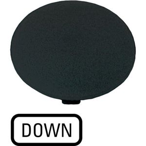 Indicatieplaatje paddestoel zwart "down"