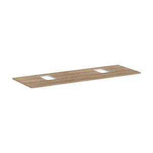Console 1560x550mm m 2 uitsparingen Waskom m kraangat Xelu Q 54126230
