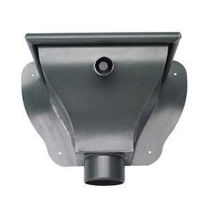 RHEINZINK prePATINA graphite-grey vergaarbak Haarlem 80mm