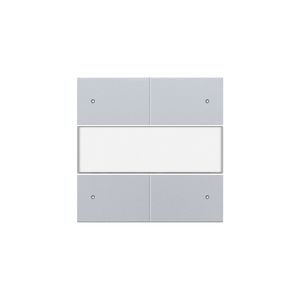 Afwerkingsset 4-voudige pot.vrij knop 24V Led/tekst sterling