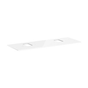 Console 1560x550mm m 2 uitsparingen Waskom m kraangat Xelu Q 54126050