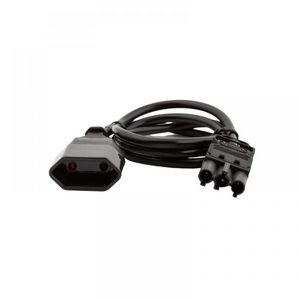 Connector GST18/3 male naar female euro stekker