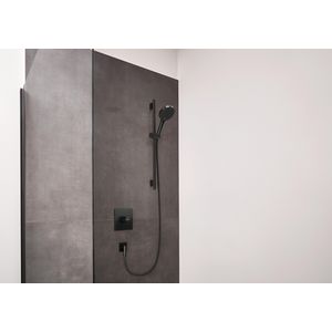 1-hendel douchekraan inbouw Finoris Brushed Black Chrome