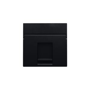 Centraalplaat data 1x RJ black coated