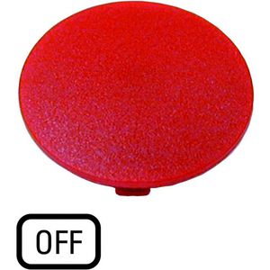 Indicatieplaatje paddestoel rood "off"