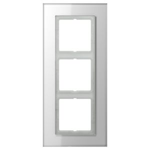 Afdekraam alpin wit glas 3-voudig LS-plus