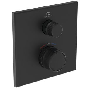 Douchethermo. 1 functie vier op. silk black Ceratherm Navigo