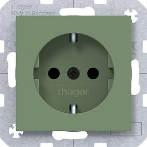 SCHUKO-wandcontactdoos Safety Plus steekklemmen A.x/C.x aloe mat