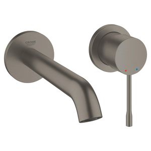 Afbouwdeel 2-gats wandmengkraan 1-hendel essence M-size 183mm Hard graphite geborsteld (prof) excl. inbouwdeel