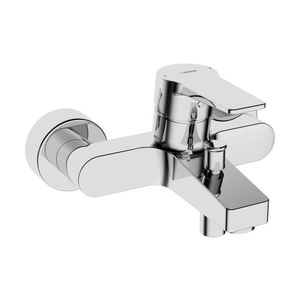 Twist badmengkraan 150mm chroom met omstel gesloten greep incl, S-koppelingen