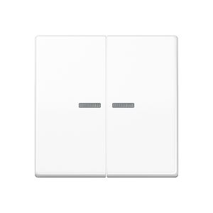 Tastafdekking 2voudig AS500 alpinwit KNX RF