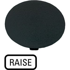 Indicatieplaatje paddestoel zwart ""raise""