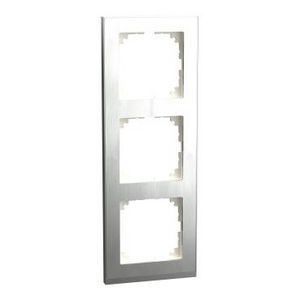 Afdekraam M-Pure Decor 3-voudig Metaal Edelstaal/A Systeem M