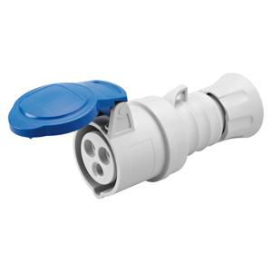 CEE KOPPELCONTACTSTOP 2P+A 16A 200/250V 50/60HZ-BLAUW-6H