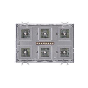 AANRAAK DRUKKNOPPANEEL MODULE-KNX-6 KANALEN-MET UITWISSELBAR