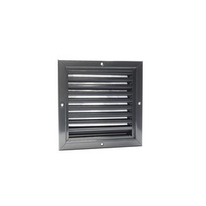 ALU gevelrooster vaste lamellen 200x200mm antraciet