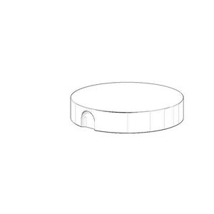 Greep v. afvoer- en overloopgarnituur 93x19mm Champagne
