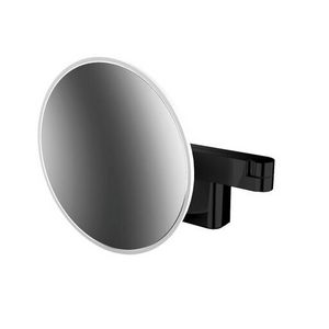 Evo scheerspiegel, LED, diam209mm, 2-armig, 3x vergr, zwart