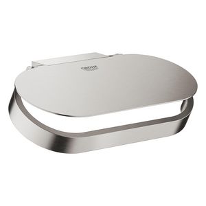 Selection closetrolhouder met klep 41069DC0 supersteel (rvs look)
