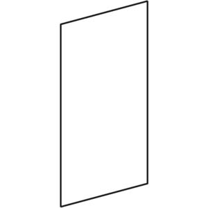 Deur voor HKhoogte 82 cm zwart