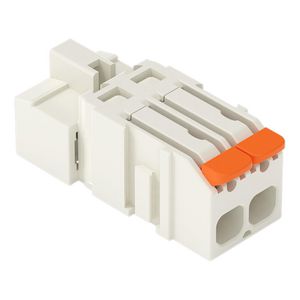 1-draads male steker Hendel Push-in CL lichtgrijs VVE=100