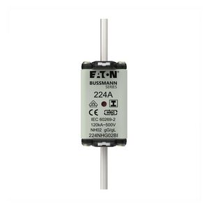 Zekering laagsp. 224A AC 500V NH02 gL/gG dubbele mel VVE=3