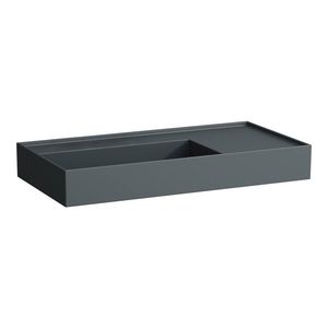 Wastafel met afleg rechts met verborgen afvoer Grap.matt