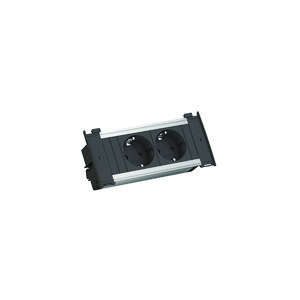 KAPSA 2x 230V RA 2m RA zwart