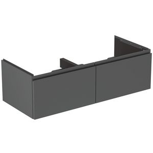 Wastafelmeubel 1200x505x370mm matt anthracite 2 laden Finesse