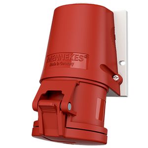 Wandcontactdoos 32A 4-polig 6H 400V IP44 TwinCONTACT