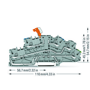 Etage installatieklem bedieningsopening 2,5mm² 6641 VVE=50