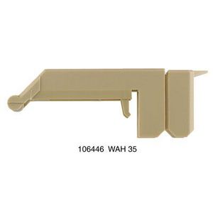 Afsluit- eindplaatbeige polyamide 66 63.5mm 26mm De VVE=20