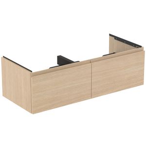 Wastafelmeubel 1200x505x370mm white oak 2 laden Finesse