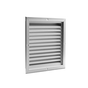 ALU gevelrooster vaste lamellen 250x250mm F1 aluminium