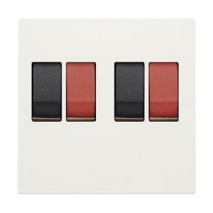 Afwerkingsset 2-voudige luidsprekeraansl. inbouw in