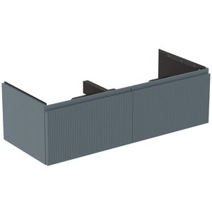 Wastafelmeubel 1200x505x370mm matt ashblue 2 laden Finesse