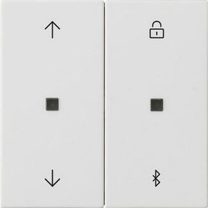 S3000 jl.-/schakelklok BT pijlen System 55 zuiver wit m